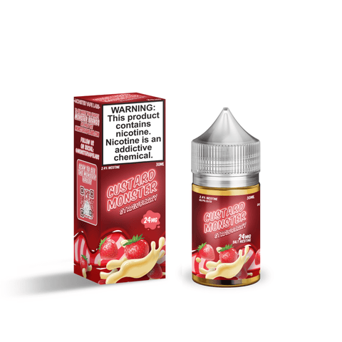 Strawberry SALT - Custard Monster - 30mL