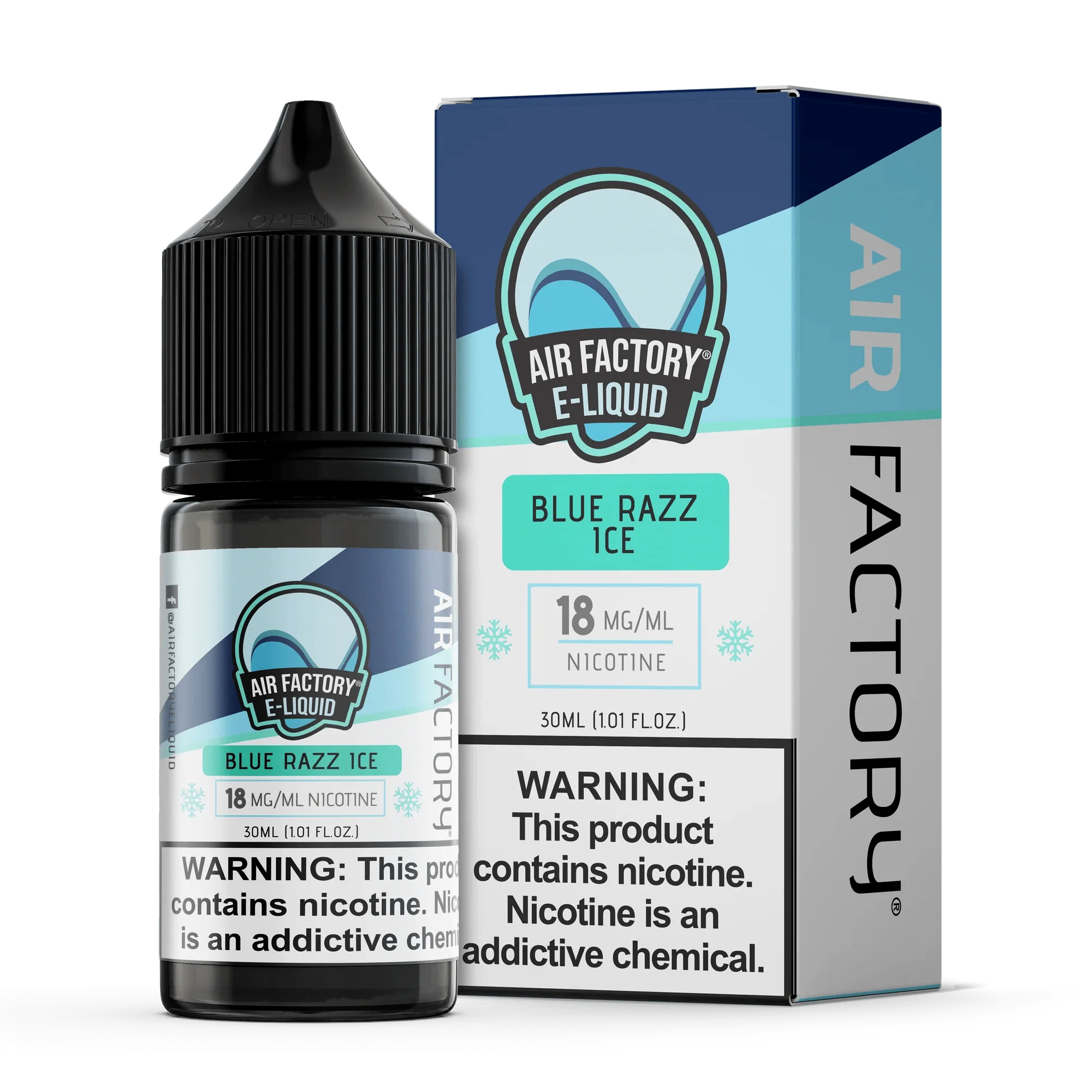 Blue Razz Ice - Air Factory Salts - 30mL