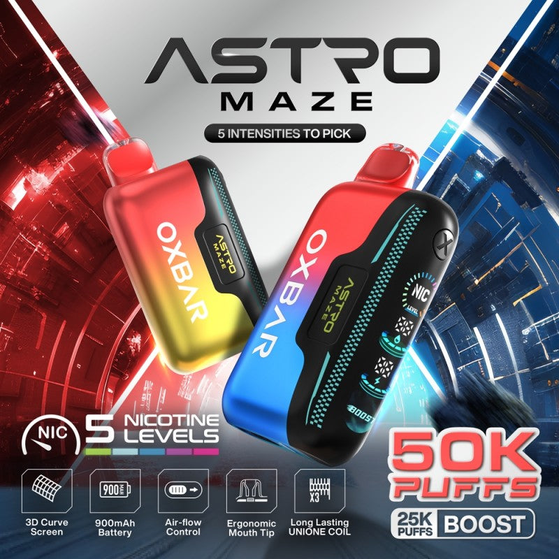 OXBAR ASTRO MAZE DISPOSABLE VAPE  FLAVOR DESCRIPTIONS