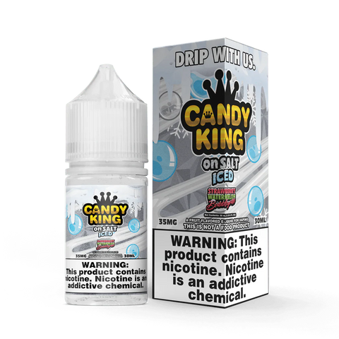 Strawberry Watermelon Bubblegum SALT on ICE - Candy King On SALT - 30mL