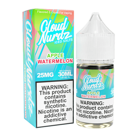 ICED Apple Watermelon SALT - Cloud Nurdz - 30mL
