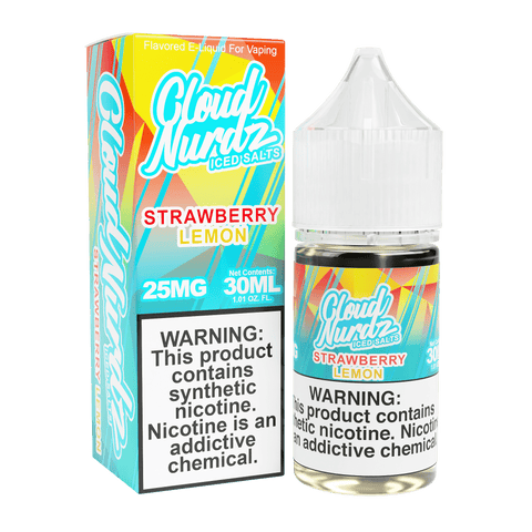 ICED Strawberry Lemon SALT - Cloud Nurdz - 30mL