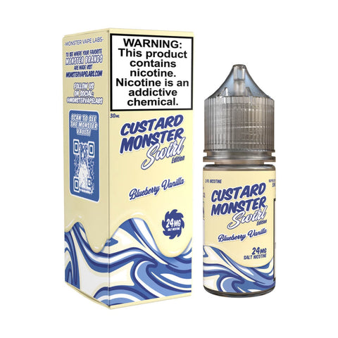 Blueberry Vanilla SALT - Custard Monster SWIRL EDITION - 30mL